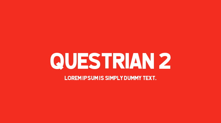 Questrian 2 Font