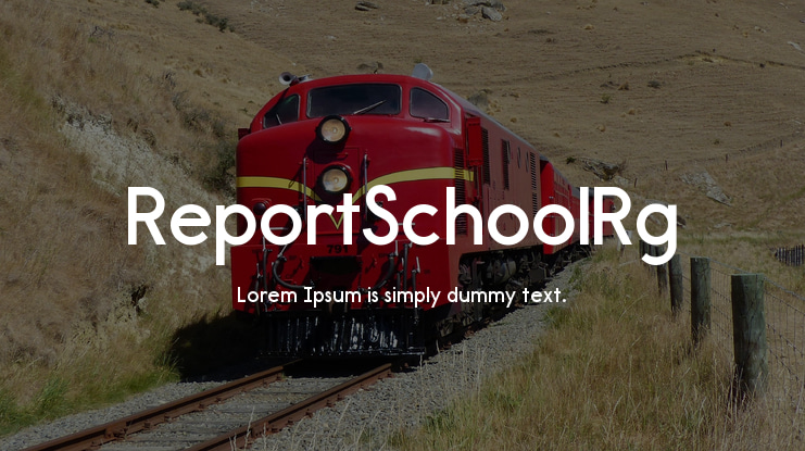 ReportSchoolRg Font Family