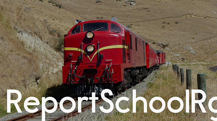 ReportSchoolRg Font Family
