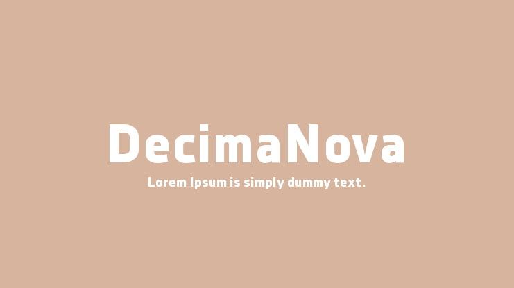 DecimaNova Font Family