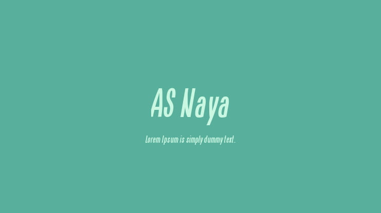 AS Naya Font Family