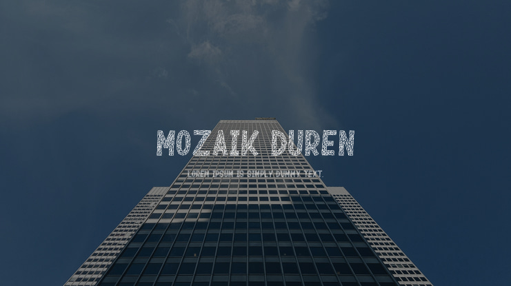 Mozaik Duren Font