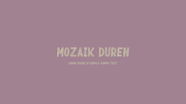 Mozaik Duren Font