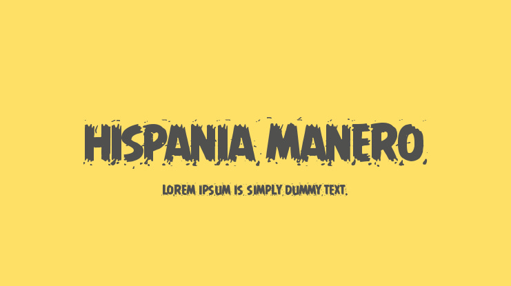 Hispania Manero Font