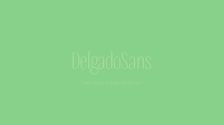 DelgadoSans Font