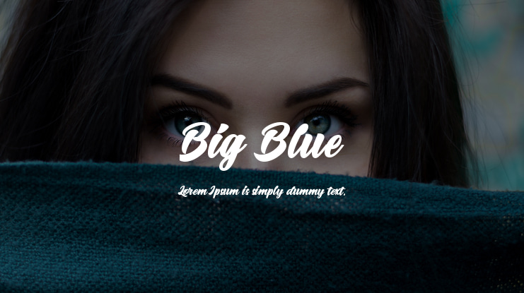 Big Blue Font