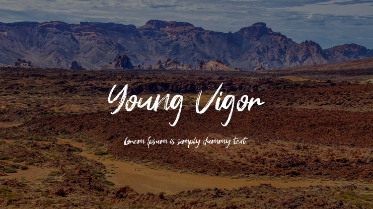 Young Vigor Font