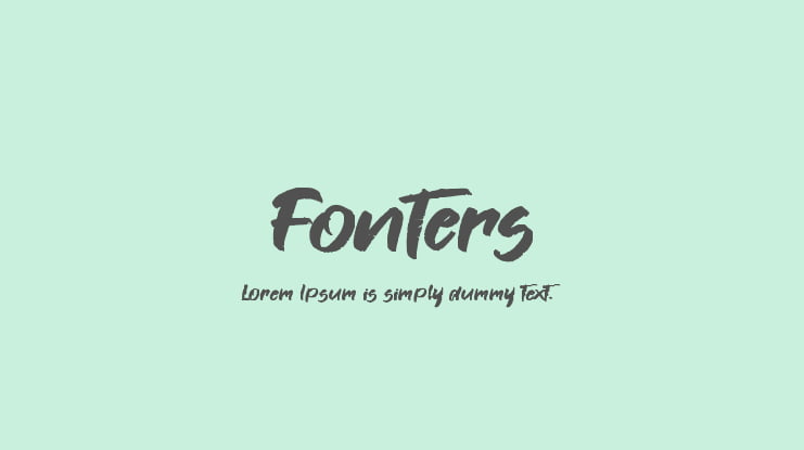 Fonters Font