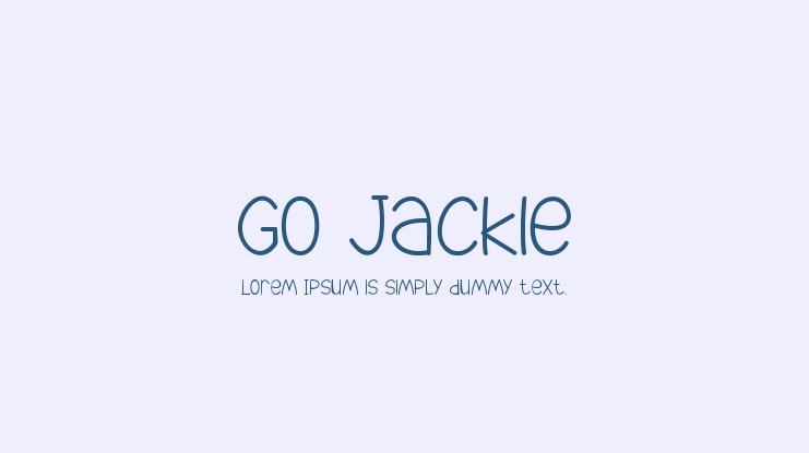 Go Jackie Font