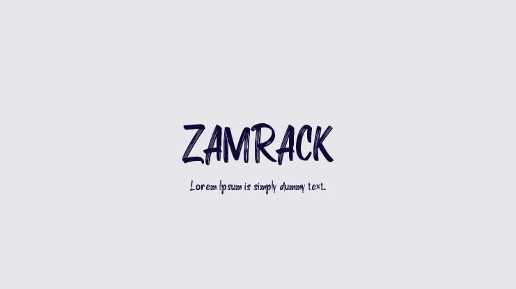 ZAMRACK Font