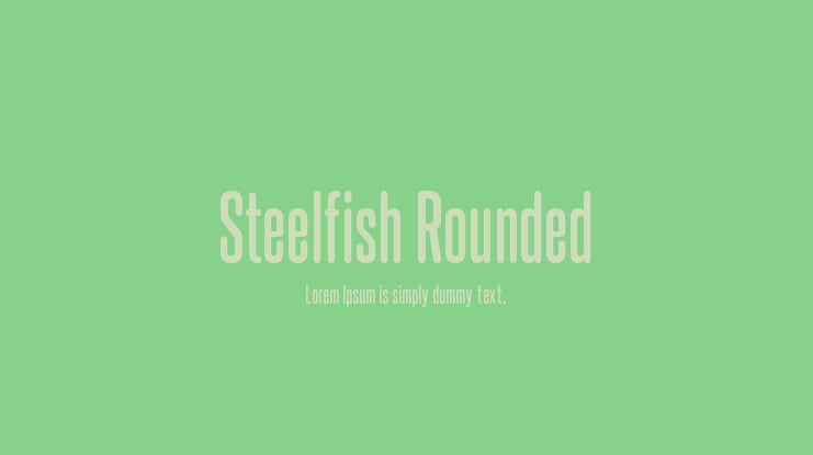 Steelfish Rounded Font