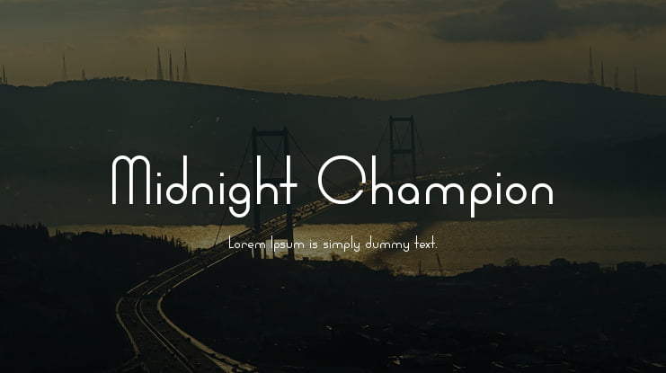 Midnight Champion Font