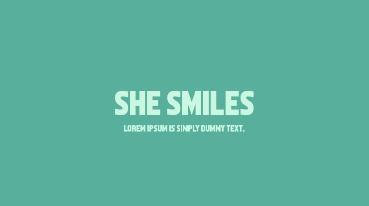 She Smiles Font