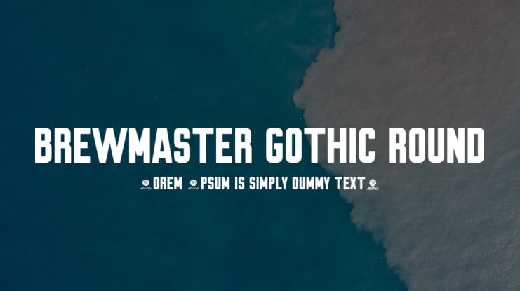 Brewmaster Gothic Round Font