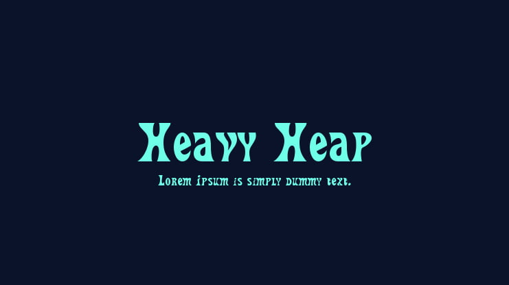 Heavy Heap Font