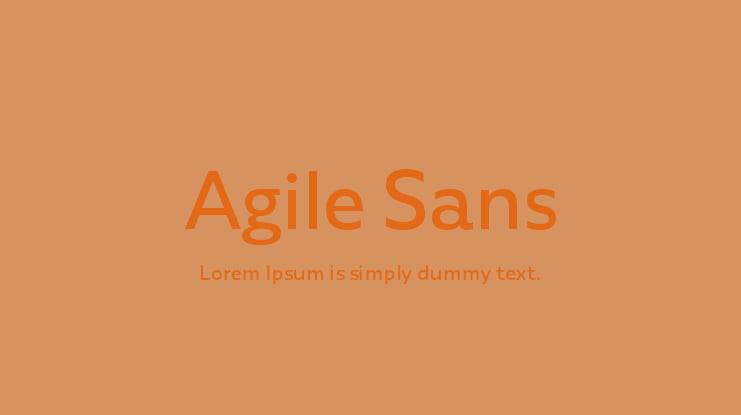 Agile Sans Font