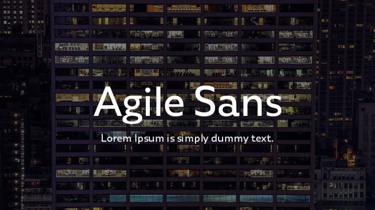 Agile Sans Font