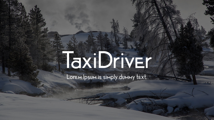 TaxiDriver Font