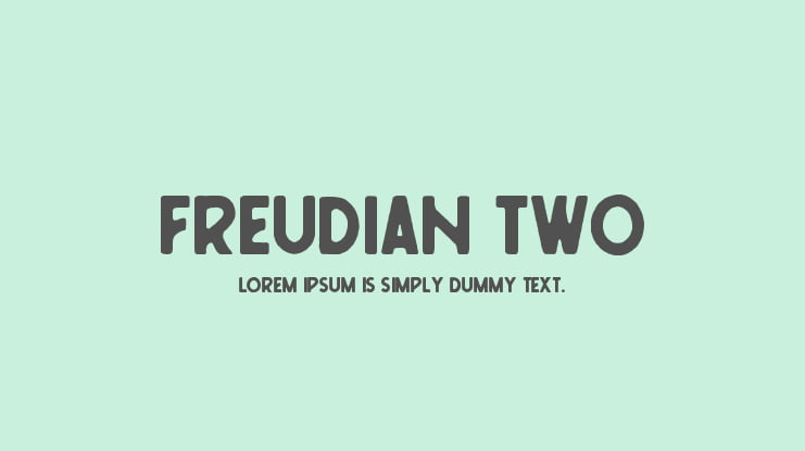 Freudian Two Font