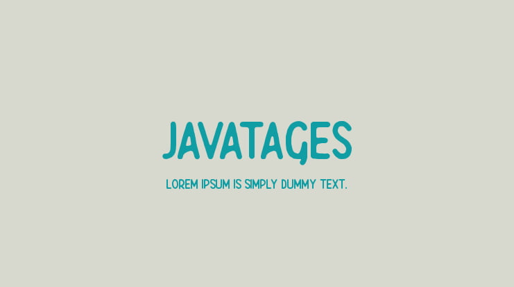 Javatages Font