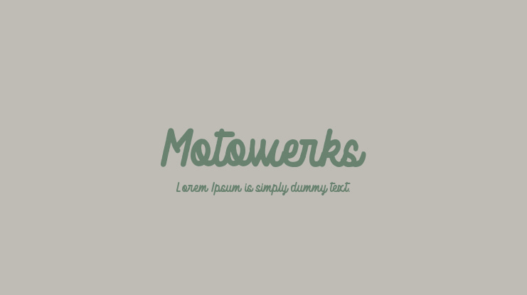 Motowerks Font