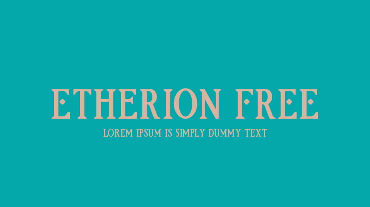 Etherion FREE Font