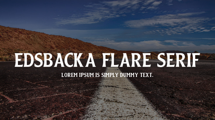Edsbacka Flare Serif Font