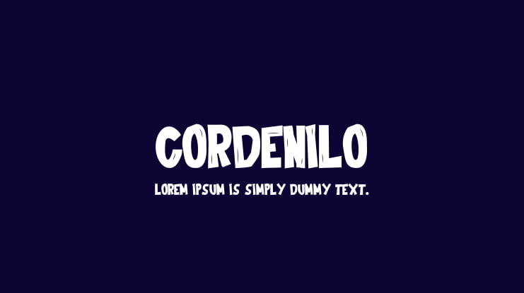 Cordenilo Font Family