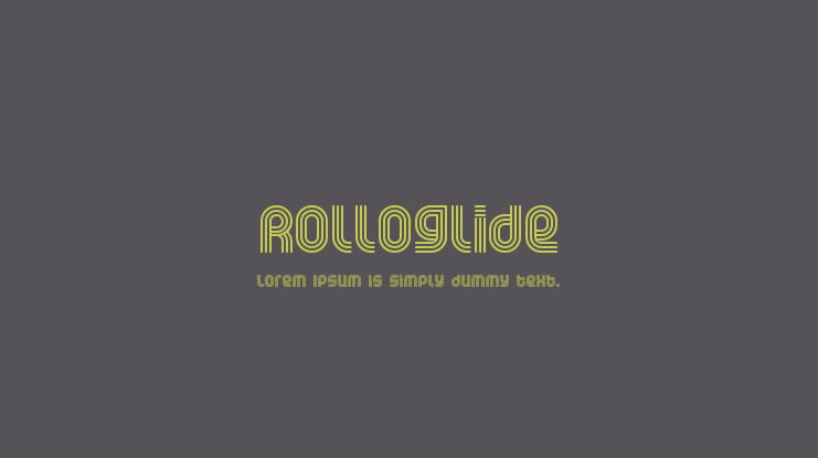 Rolloglide Font