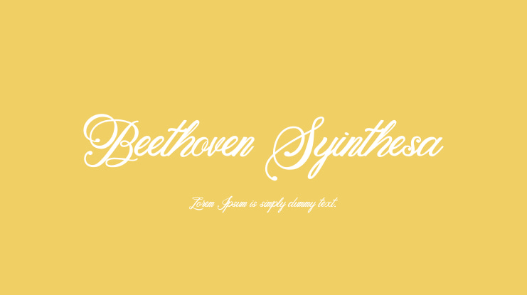 Beethoven Syinthesa Font