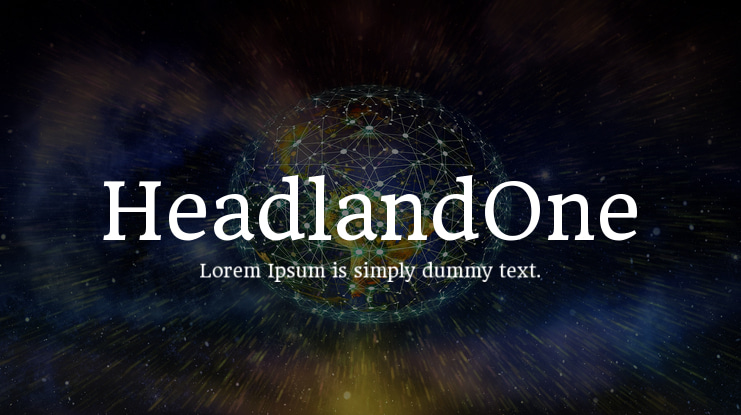 HeadlandOne Font