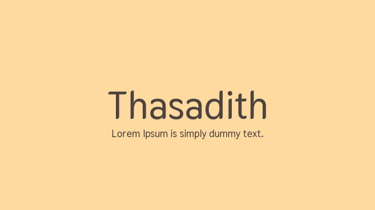 Thasadith Font Family