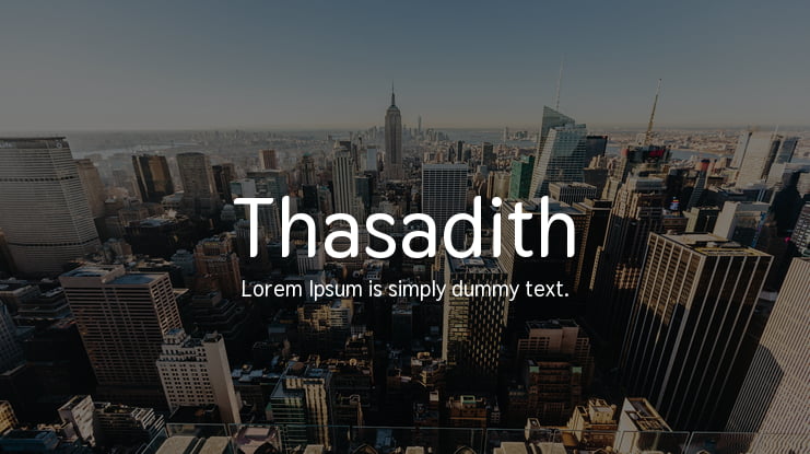 Thasadith Font Family