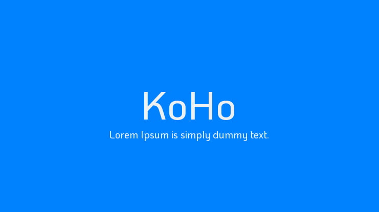 koho font download