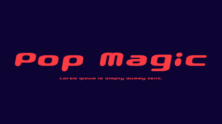 Pop Magic Font
