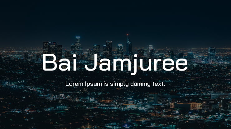 Bai Jamjuree Font Family
