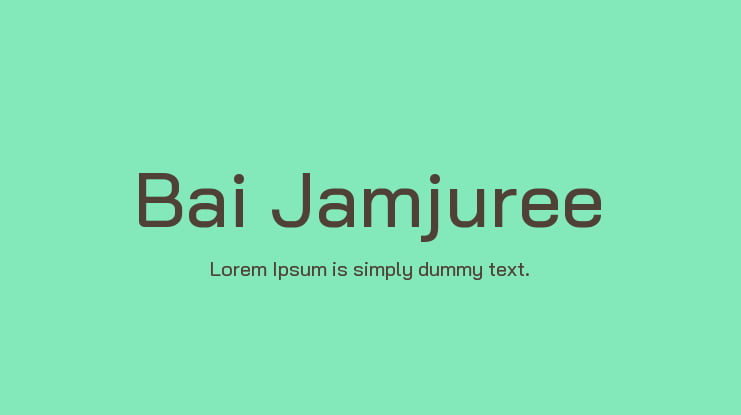 Bai Jamjuree Font Family