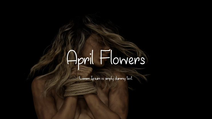 April Flowers Font