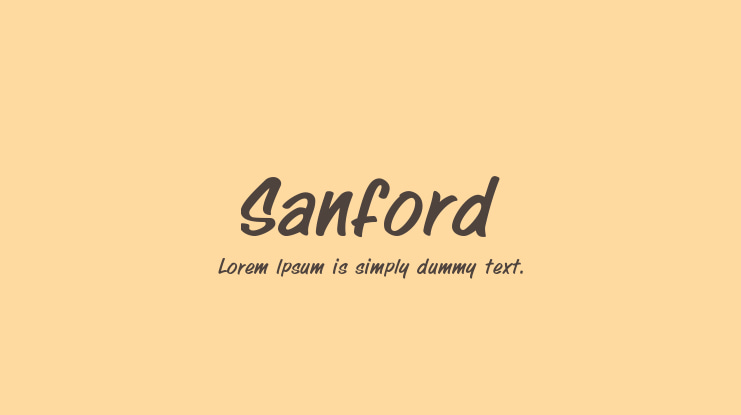 Sanford Font