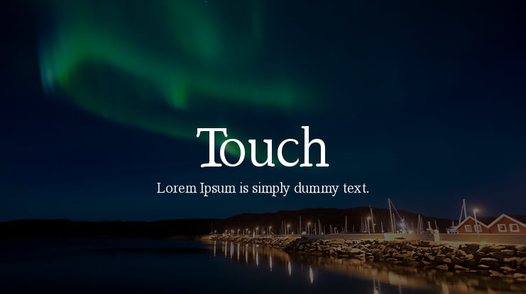Touch Font