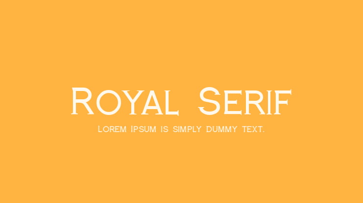 Royal Serif Font
