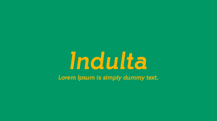 Indulta Font Family