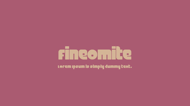 FineOMite Font