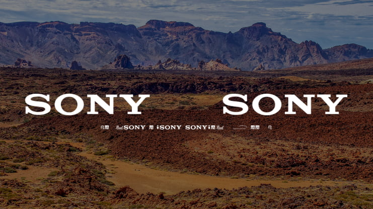 SONY's Logo Font