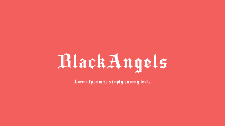 BlackAngels Font