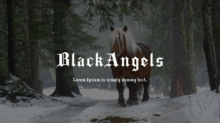 BlackAngels Font