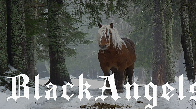 BlackAngels Font
