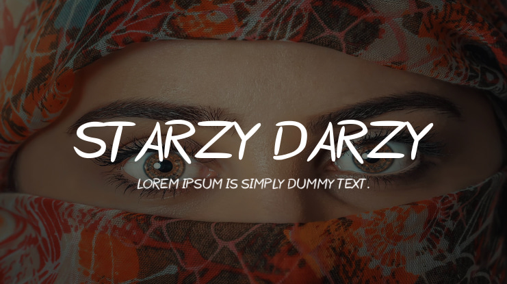 Starzy Darzy Font