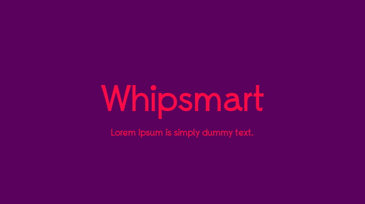 Whipsmart Font Family