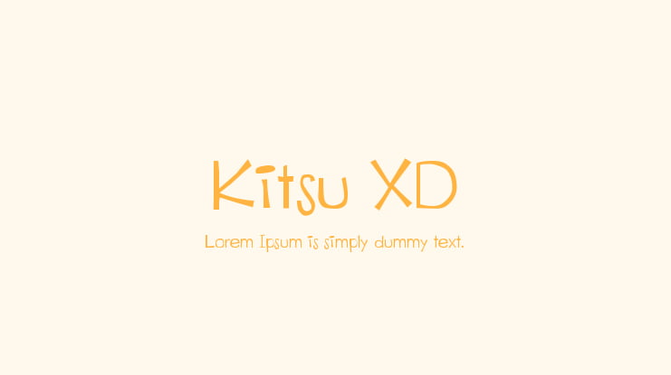 Kitsu XD Font